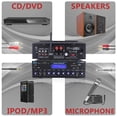 thumbnail image 3 of Pyle PDA63BT Wireless Bluetooth USB/SD/AUX FM Radio Home Audio Receiver, 3 of 8