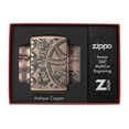 thumbnail image 4 of Zippo Armor Antique Copper Nautical Scene Design Pocket Lighter, 4 of 7