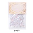 thumbnail image 3 of Wweixi 1440 Pieces Glass Crystal Set Flat Back Excellent Gloss Nail Art Rhinestones DIY Handcraft Manicure Accessories Card Making Yellow Transparent, 3 of 6