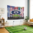 thumbnail image 3 of Decorr Red 2026 International Soccer Tournament Schedule Poster, Pre-Punched Holes with Hanging Rope, World Cup Bracket Wall Chart for Fans & Bar Decor,XL(71×43"）, 3 of 5