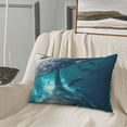 thumbnail image 5 of Sikiie Airplane Shark Print Plush Pillow Cover, Wrinkle-proof and Stain-resistant Pillow Protector without Pillow Core, Home Decoration-16"x24", 5 of 6