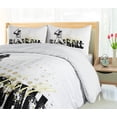 thumbnail image 5 of Ambesonne Sports Duvet Cover Set, Baseball Grunge Batting, 2-Calking, Black Yellow White, 5 of 7