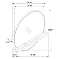 thumbnail image 6 of Arini Round Vanity Wall Mirror with Shelf Sand Wash, 6 of 6
