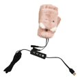 thumbnail image 1 of Gants Chauffants Réglables Demi-Doigts USB Chargeant Exquis Chauffage Flip Gants Sans Doigts pour l'Extérieur, 1 of 10