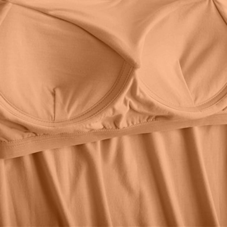 Leesechin 2PC Padded Camisole No Shelf, No Built in Bra, No