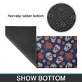 thumbnail image 6 of Blue Skull Rose Flower Pattern Kitchen Rugs Sets Of 2,Anti Fatigue Kitchen Mat Rugs Non Slip Washable,Decorative Kitchen Floor Mats for Kitchen,Sink,Laundry,17"x30"+17"x47", 6 of 7