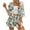 Multicolor, variant on LYXSSBYX 2 Piece Sets for Women Summer Women's Casual Comfort Printed Fringe Beach Sun Protection Smock Short Two-Piece Set