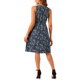 thumbnail image 3 of Vestidos Midi Florales para Mujeres Inspire Chic, Vestido Sin Mangas Casual de Verano para Invitadas de Boda, M Azul Púrpura, 3 of 5