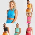 thumbnail image 1 of Women Fitness Bra Padded Crop Tops Seamless Striped Slim Sport, 1 of 6