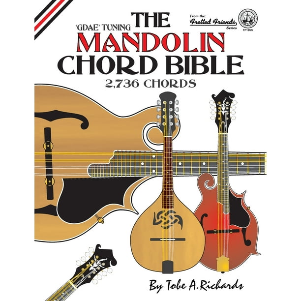 The Mandolin Chord Bible Gdae Standard Tuning 2,736 Chords Walmart