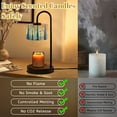 thumbnail image 6 of Candle Warmer Lamp with Timer, Goldenhour Enchantment Blue Trees Autumn Leaves Non-slip Wireless Remote Control Wax Melts Warmer with 4 Bulbs for Home Office Dorm, Birthday Gifts for Women, 6 of 7