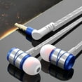 thumbnail image 3 of Wired Earphone Stereo In-Ear Headset with Microphone Earbuds 3.5mm for Smart Phone MP3 Laptop PC, 3 of 5