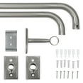 thumbnail image 4 of Better Homes & Gardens 1" Brushed Nickel Metal French Wrap Curtain Rod 42"-120", 4 of 6