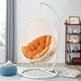 thumbnail image 2 of Modway Chaise Balançoire de Patio Extérieur avec Support en Blanc Orange, 2 of 9