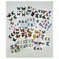thumbnail image 2 of 100 Hojas de Pegatinas Vintage para Álbumes Recortes Flores y Plantas Mariposas Suministros Diario Basura, Mariposa, 2 of 7