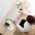 thumbnail image 3 of Long Mouse Pads for Desk,Pioneer Flower Floral Print Pattern Desk Mats on Top Of Desks, Desk Mouse Pad Extra Large with 3mm Non-Slip Base and Stitched Edge for Gaming,Office,Work,Home 31.5"x11.8", 3 of 6