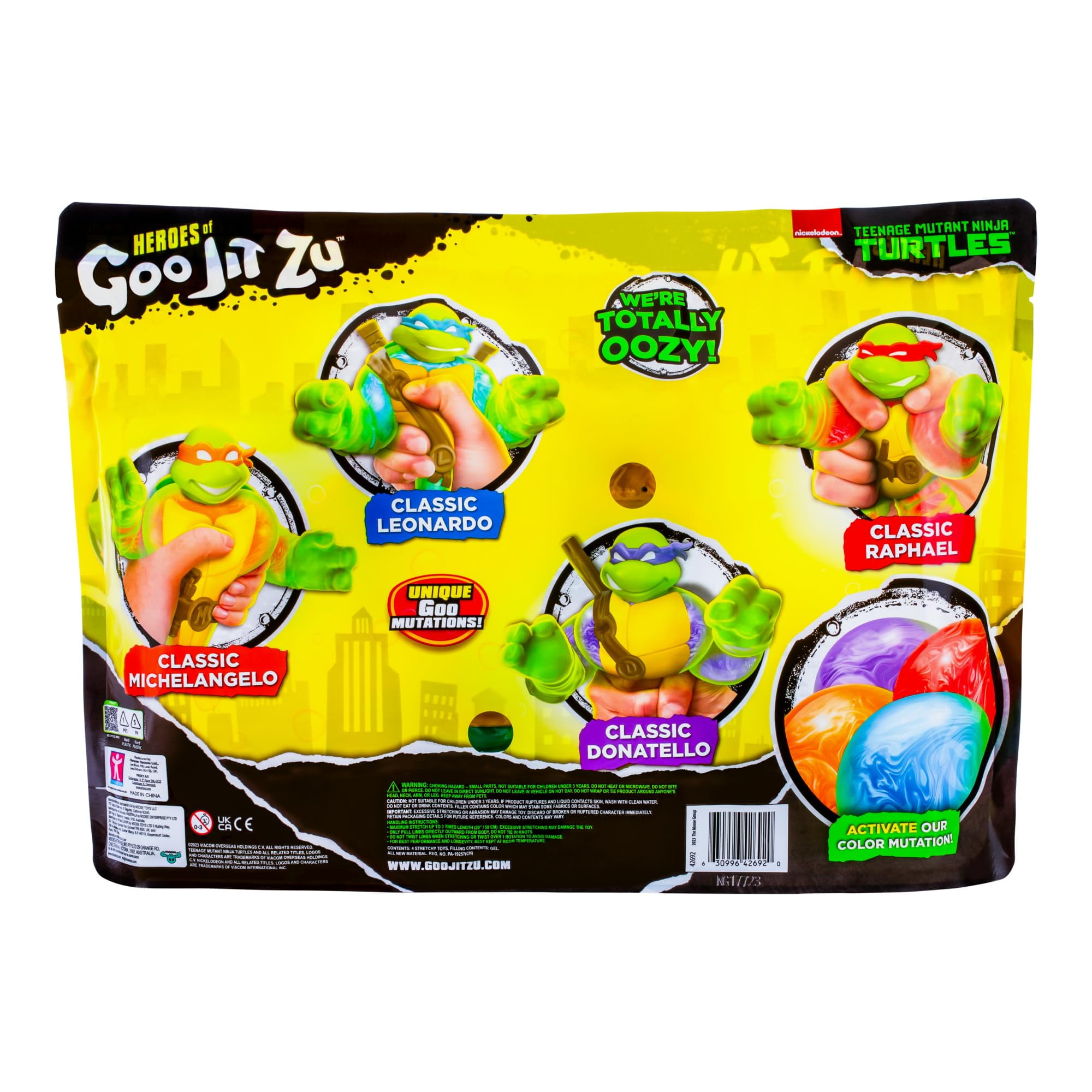 Heroes of Goo Jit Zu Teenage Mutant Ninja Turtles | 4 Pack | Super
