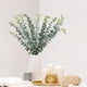 thumbnail image 4 of 20 hojas artificiales, ramas verdes artificiales reales para arreglos florales, jarrones, ramos de boda, centros de mesa, 4 of 8