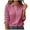 Pink, variant on vigerkar Womens Dressy Button Down Shirts Work Long Sleeve Blouses Casual Lapel Loose Fit Trendy Tops (Pink, L)