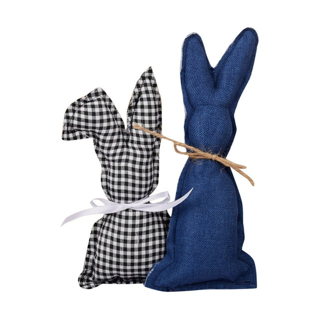 Decoración de conejito de Pascua Decoración de tela para fiestas Decoración con conejitos
