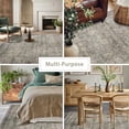 thumbnail image 5 of Washable Rugs 8x10 Area Rugs for Living Room,Bedroom and Dining Room-Large Ultra Soft Faux Wool Retro Carpets,Non Slip&Non-Shedding Low Pile Vintage Print Home Office Rug-Brass Green-Brown-Olive, 5 of 8