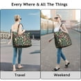 thumbnail image 3 of Romantic Floral Print Weekender Bag, Large Capacity Carry-On Tote with Secure Zipper Closure for Women, 3 of 4
