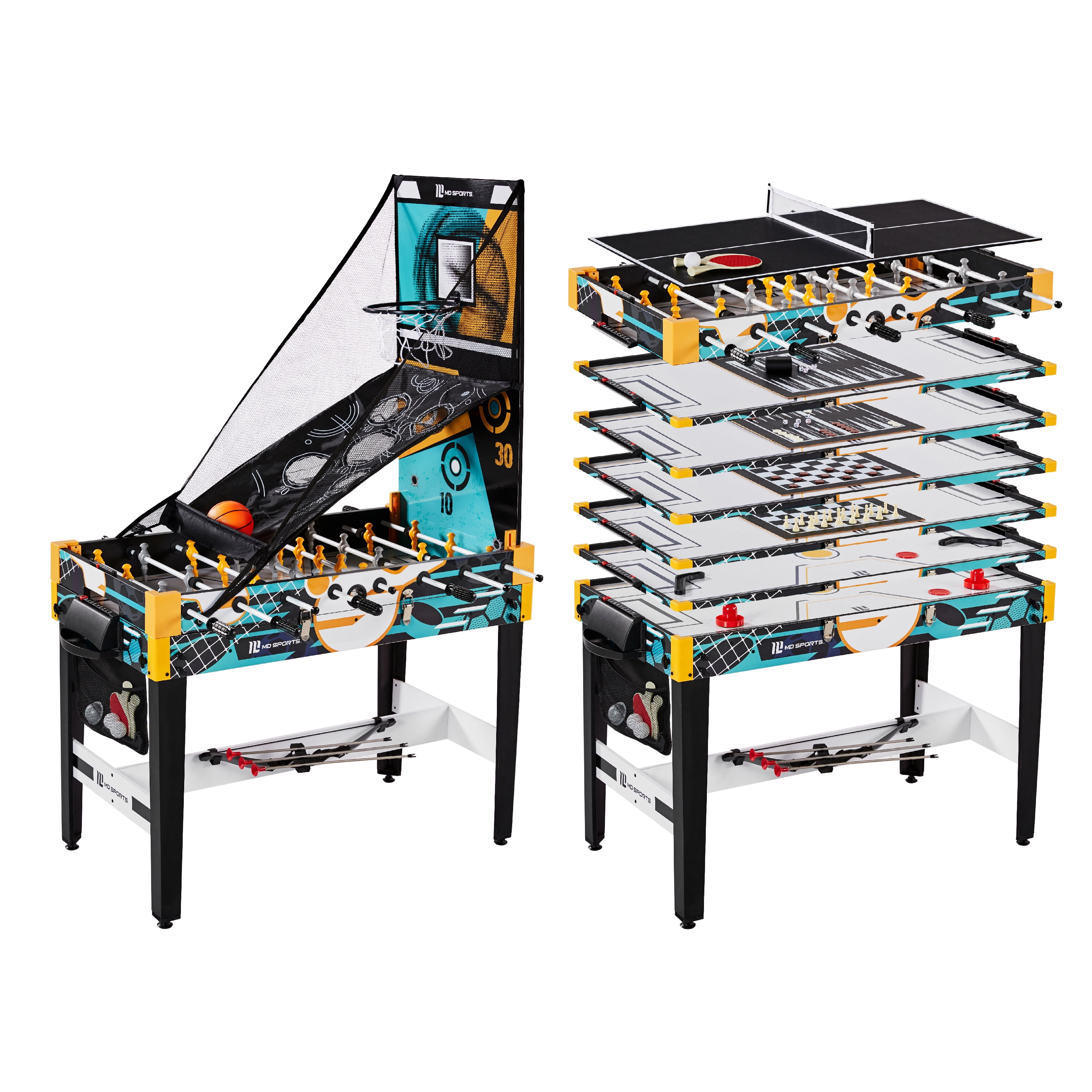 Md Sports 48 Inch 12 In 1 Multi Combo Game Table Set With Air