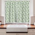 thumbnail image 2 of Ambesonne Vegetables Kitchen Curtains, Hatched Broccoli Pattern, 55"x39", Fern Green Pale Green, 2 of 3