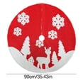 thumbnail image 3 of Decoración navideña, adornos navideños, falda para árbol de Navidad, falda para árbol de Navidad tejida, delantal, cara tejida, falda para árbol de Navidad con copos de nieve, falda para árbol de Navi, 3 of 5