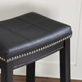 thumbnail image 4 of Linon Claridge 2 Pk Black Counter Stool, 4 of 15