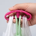 thumbnail image 2 of Grocery Bag Carrier Handle Carry More in Fewer Trips Hands-Free, Ergonomic Design, Shopping & Grocery Bag Holder Pink, 2 of 5