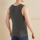 thumbnail image 4 of Camiseta sin mangas de cuello redondo para hombre, lisa, de verano, a la moda, cálida, lisa, de cuello redondo, de alta elasticidad, ajustada, de poliéster., 4 of 6