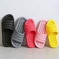 thumbnail image 2 of Zapatillas de plataforma EVA para parejas, chanclas antideslizantes de suela blanda para baño para hombres y mujeres, zapatos cómodos impermeables de estilo Neutral, 2 of 7