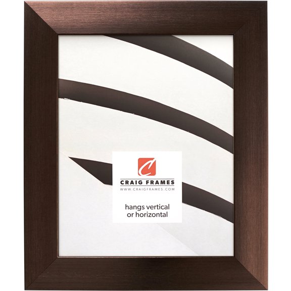 Craig Frames Modern Aesthetics 150, 8.5x11 inch Picture Frame, Bronze