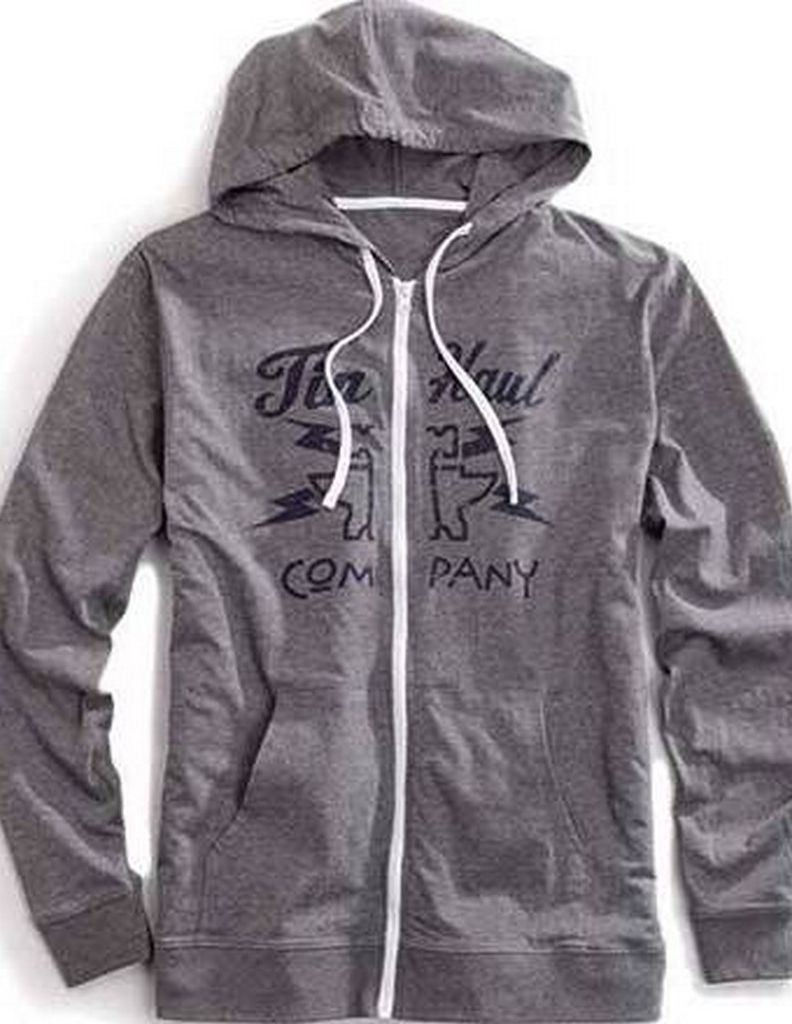 Tin Haul Tin Haul Western Sweatshirt Mens Hoodie Logo Gray 10097