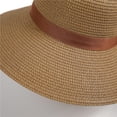 thumbnail image 5 of Womens Beach Sun Straw Hat UV UPF 80+ Travel Foldable Brim Summer UV Hat, 5 of 10