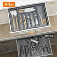 thumbnail image 5 of Expandable Drawer Organizer,Utensil Holder,Silverware Tray for Drawer, Multipurpose Kitchen Organizers And Storage Solution,Cutlery Tray for Forks, Knives, 5 of 7