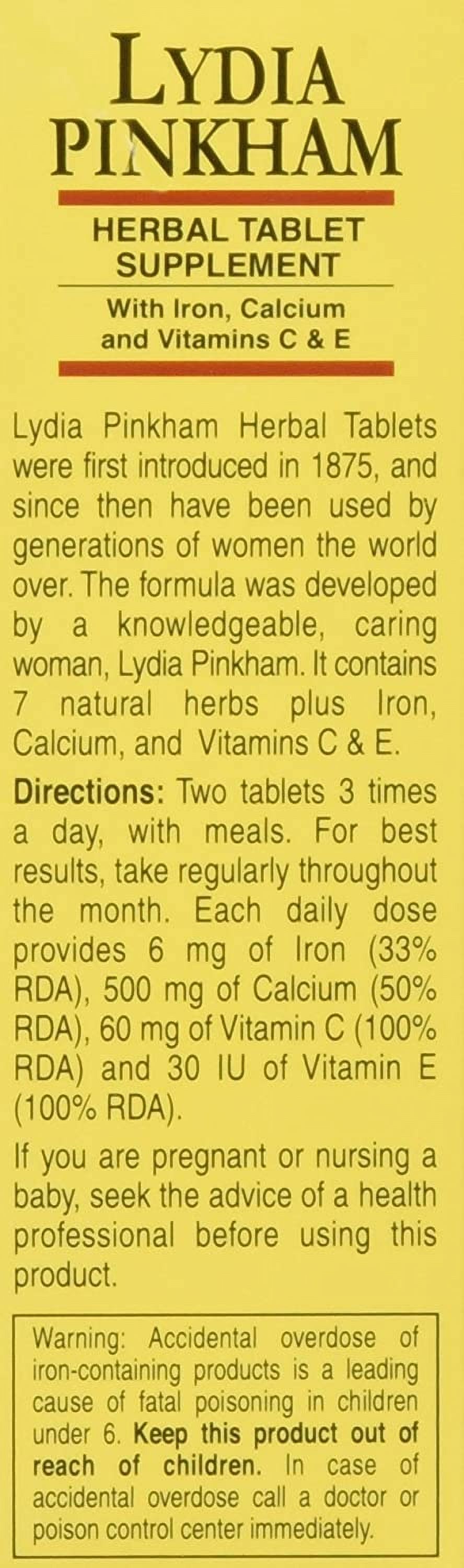 4 Pack - Herbal Tablet Supplement 72 Tablets