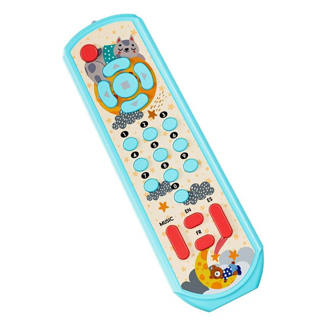 Juguete de Control Remoto de TV, Juguetes Educativos de Música, Juguete Realista para Niños Pequeños, Regalos de Viaje para Azul Yotijar Juguetes musicales