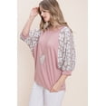 thumbnail image 4 of Solid French Terry Fashion Top, 4 of 5