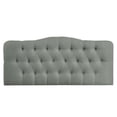 thumbnail image 3 of Modern Contemporary King Size Fabric Headboard, Grey Fabric, 3 of 5