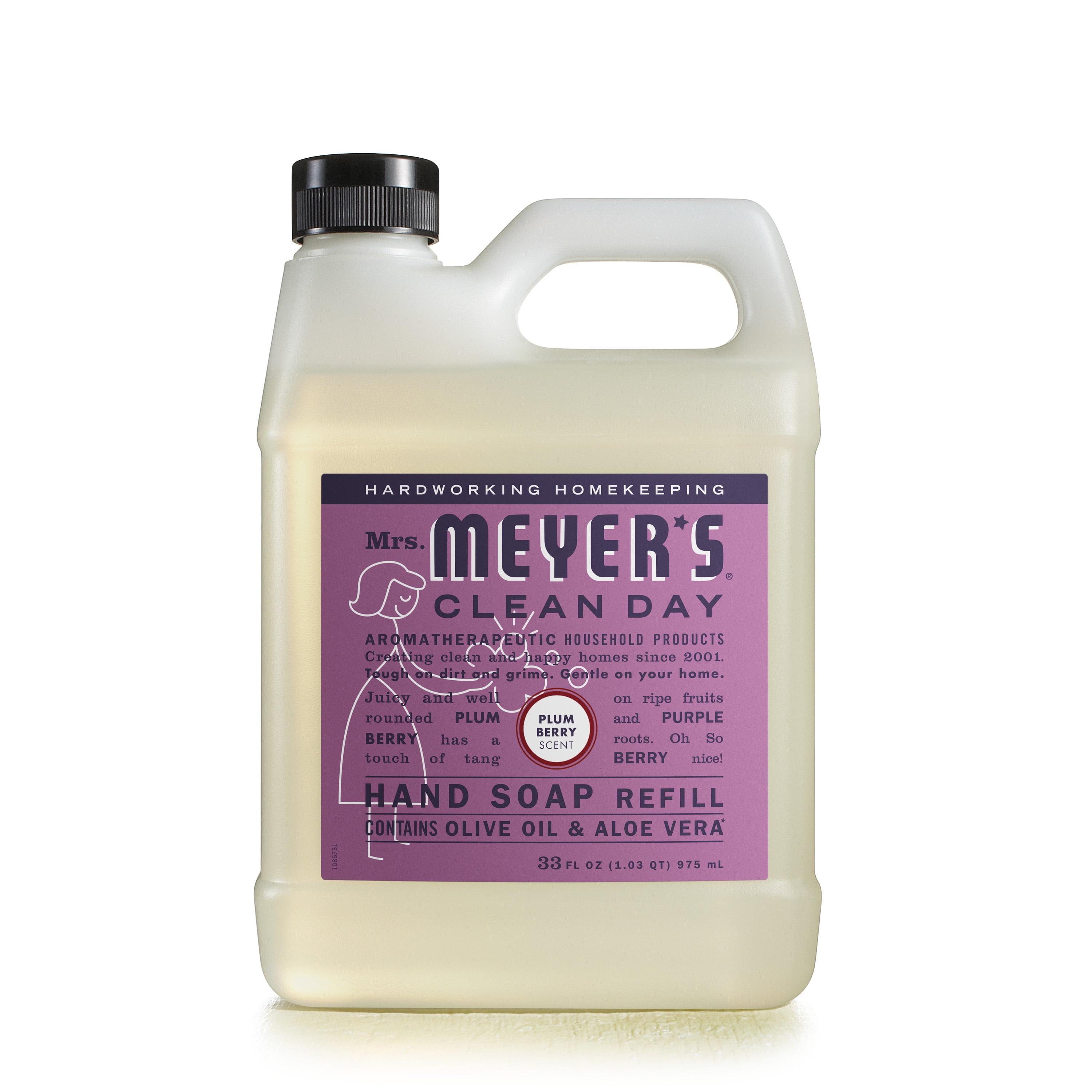 Mrs. Meyer’s Clean Day Liquid Hand Soap Refill, Plum Berry Scent, 33
