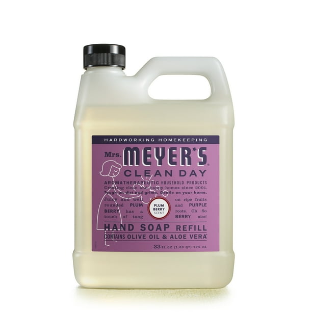 Mrs. Meyer's Clean Day Liquid Hand Soap Refill, Plum Berry Scent 