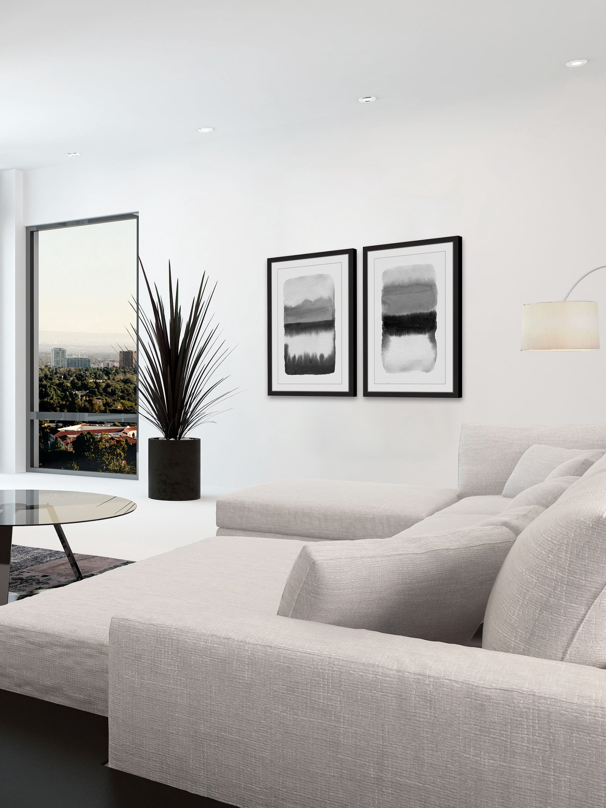 Marmont Hill Grey Transitions Diptych, 30" x 40"