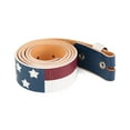thumbnail image 2 of Gelante Genuine Full Grain Leather Belt Strap Without Belt Buckle. US Flag-M, 2 of 5