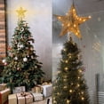 thumbnail image 3 of Yeacher Christmas Tree Topper for Xmas Tree 6 Inch Lighted Star Tree Topper Battery Powered LED Treetop for Xmas Tree Party Decoration, 3 of 7