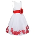 thumbnail image 5 of Aislor Flower Girls Petals Dress Bridesmaid Wedding Birthday Pageant Princess Recital Ball Gown, 5 of 6