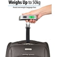 thumbnail image 2 of Digital Luggage Scale (2-Pack), Lcd Backlight Luggage Scale, 110 Lbs (Approx. 49.9 Kg) Capacity, Stainless Steel Portable Hanging Luggage Scale, With Traveler'S Money Tare, 2 of 5