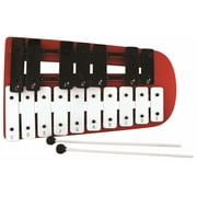 Basic Beat 17-Note Chromatic Glockenspiel, White, 1 Pack