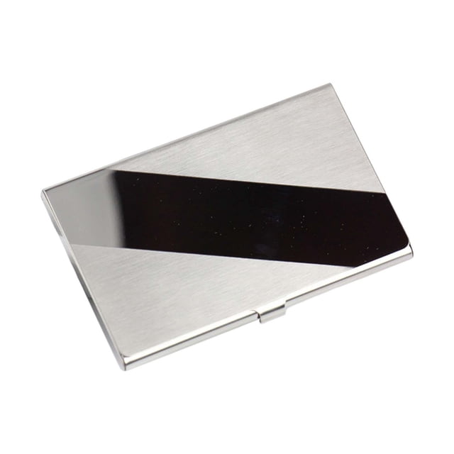 Caso de tarjeta de metal de bolsillo de bolsillo de tarjetas de negocios, regalo creativo de regalo PRÁCTICO para hombres/mujeres Tarjetas de nombre Estilo C